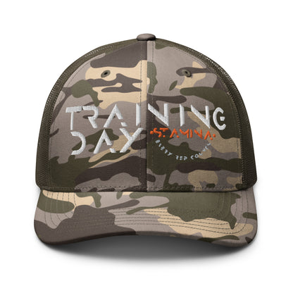 Training Day Camouflage trucker hat