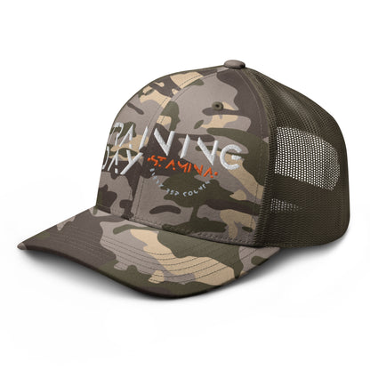 Training Day Camouflage trucker hat