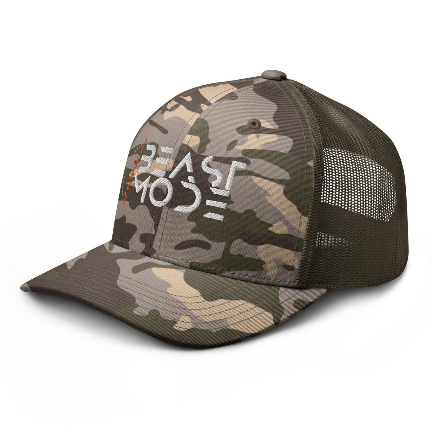 Beast Mode Camouflage trucker hat