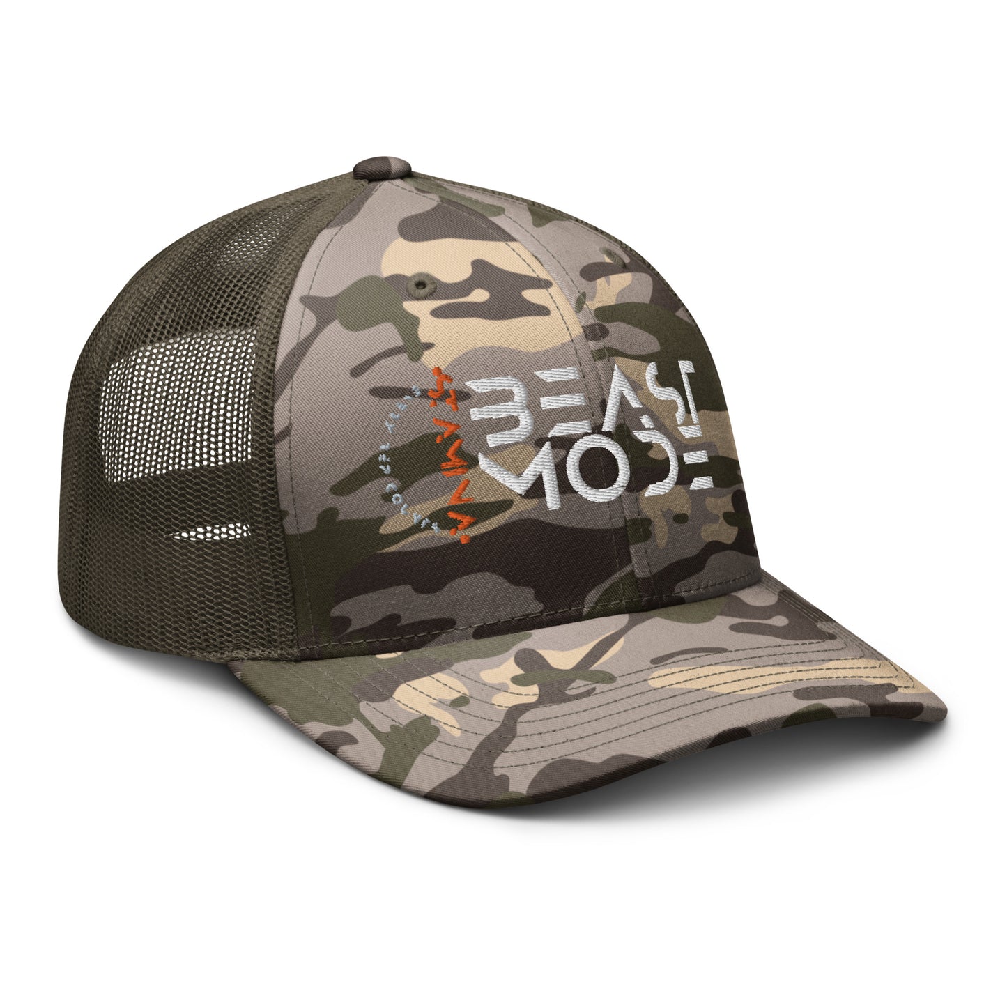 Beast Mode Camouflage trucker hat