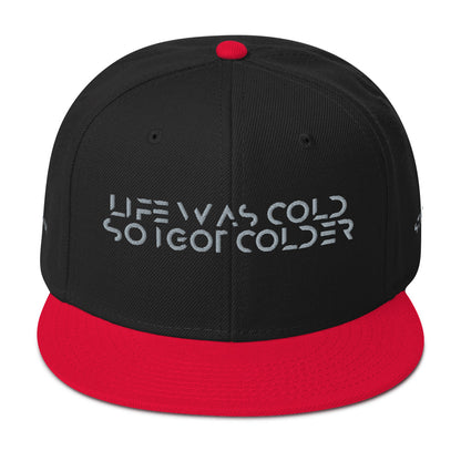 Life was cold so I got colder Snapback Hat