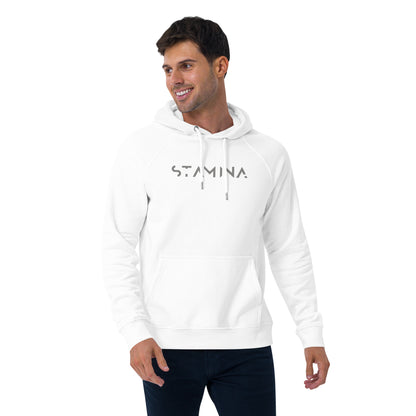 Fitness is my therapy Unisex eco raglan hoodie