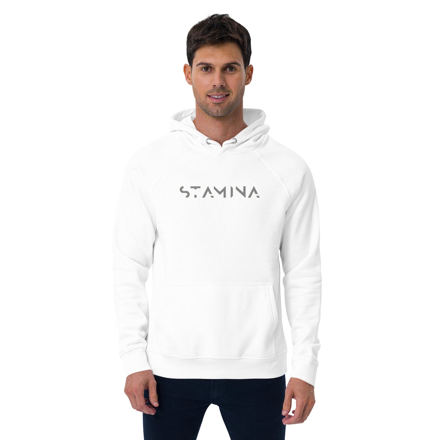 Fitness is my therapy Unisex eco raglan hoodie