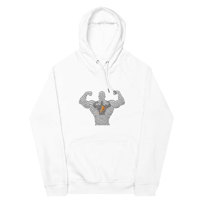 Muscle Man Unisex eco raglan hoodie