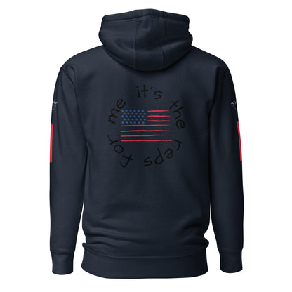 USA “it’s the reps for me” Unisex Hoodie