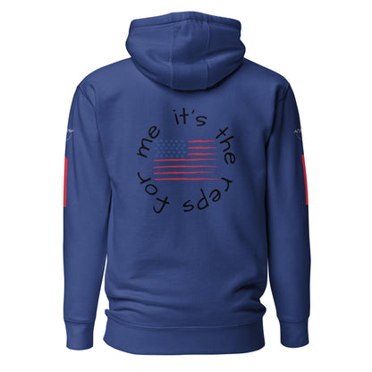 USA “it’s the reps for me” Unisex Hoodie