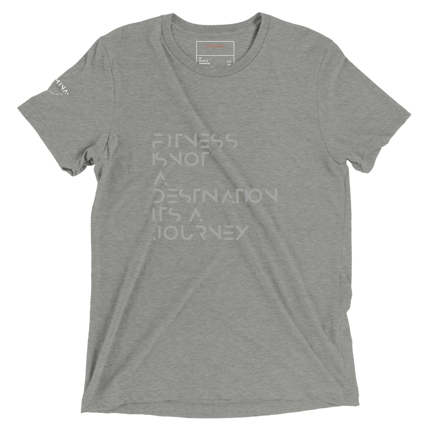 Fitness is not a destination not a journey Short sleeve t-shirt