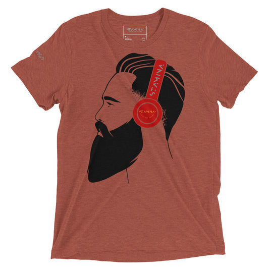 Guy with headphones Short sleeve t-shirt