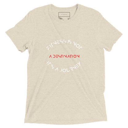 Fitness is not a destination its a Journey Short sleeve t-shirt