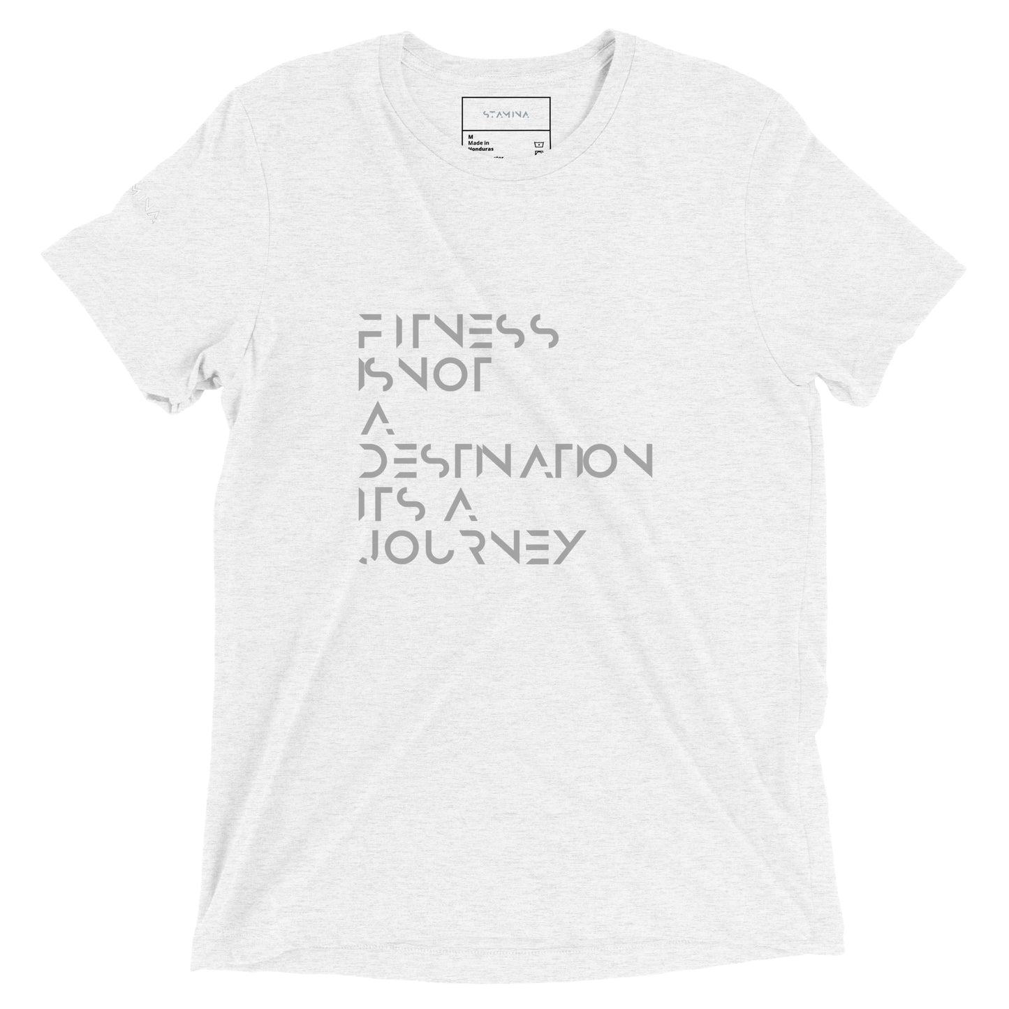 Fitness is not a destination not a journey Short sleeve t-shirt