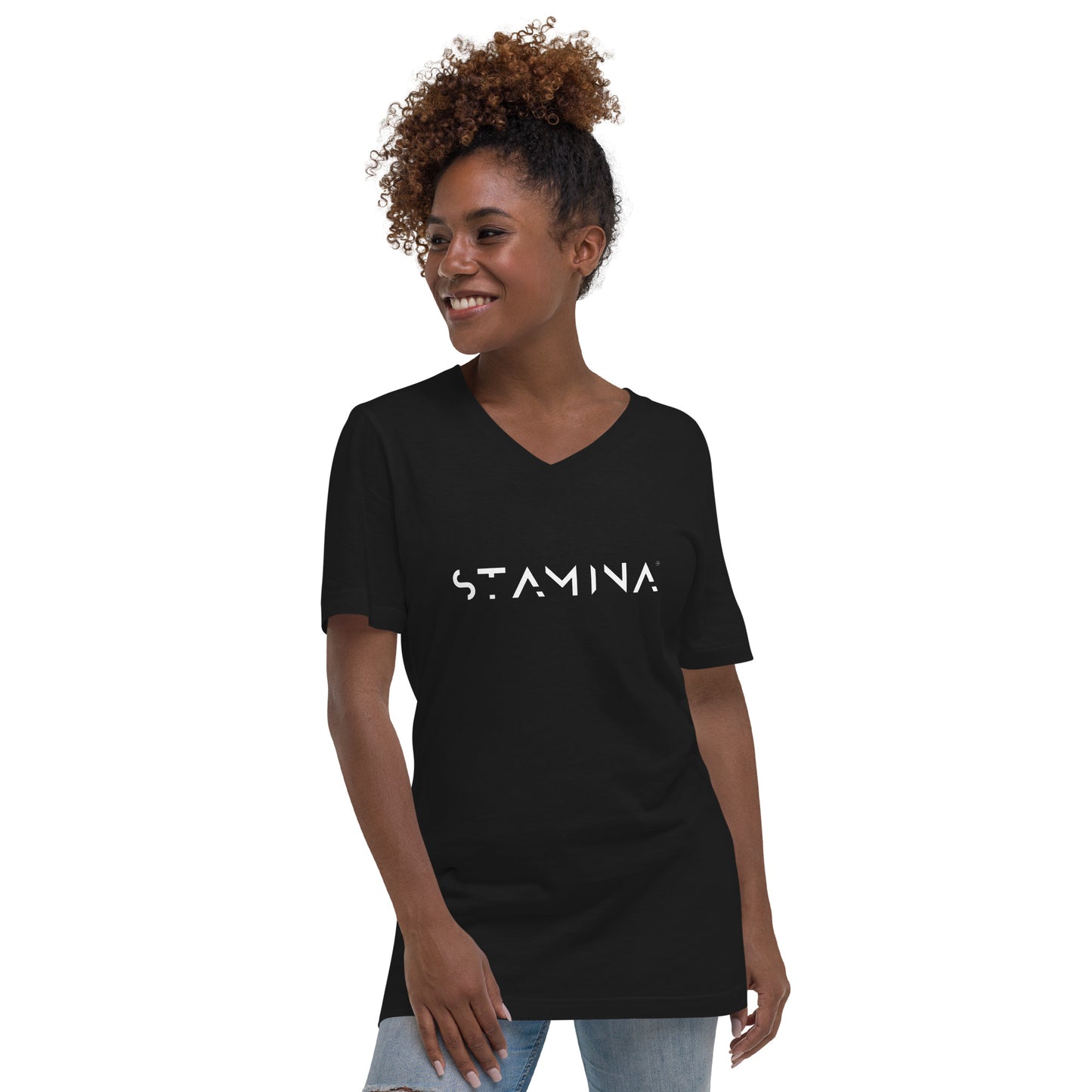 Womens Short Sleeve V-Neck T-Shirt