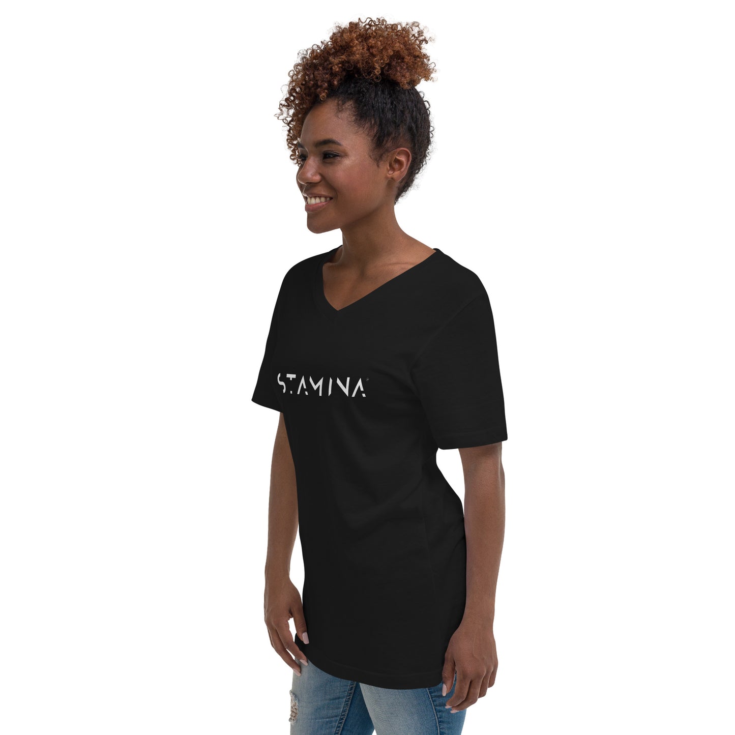 Womens Short Sleeve V-Neck T-Shirt